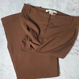 Diane Von Furstenberg brown wide leg trousers size 8